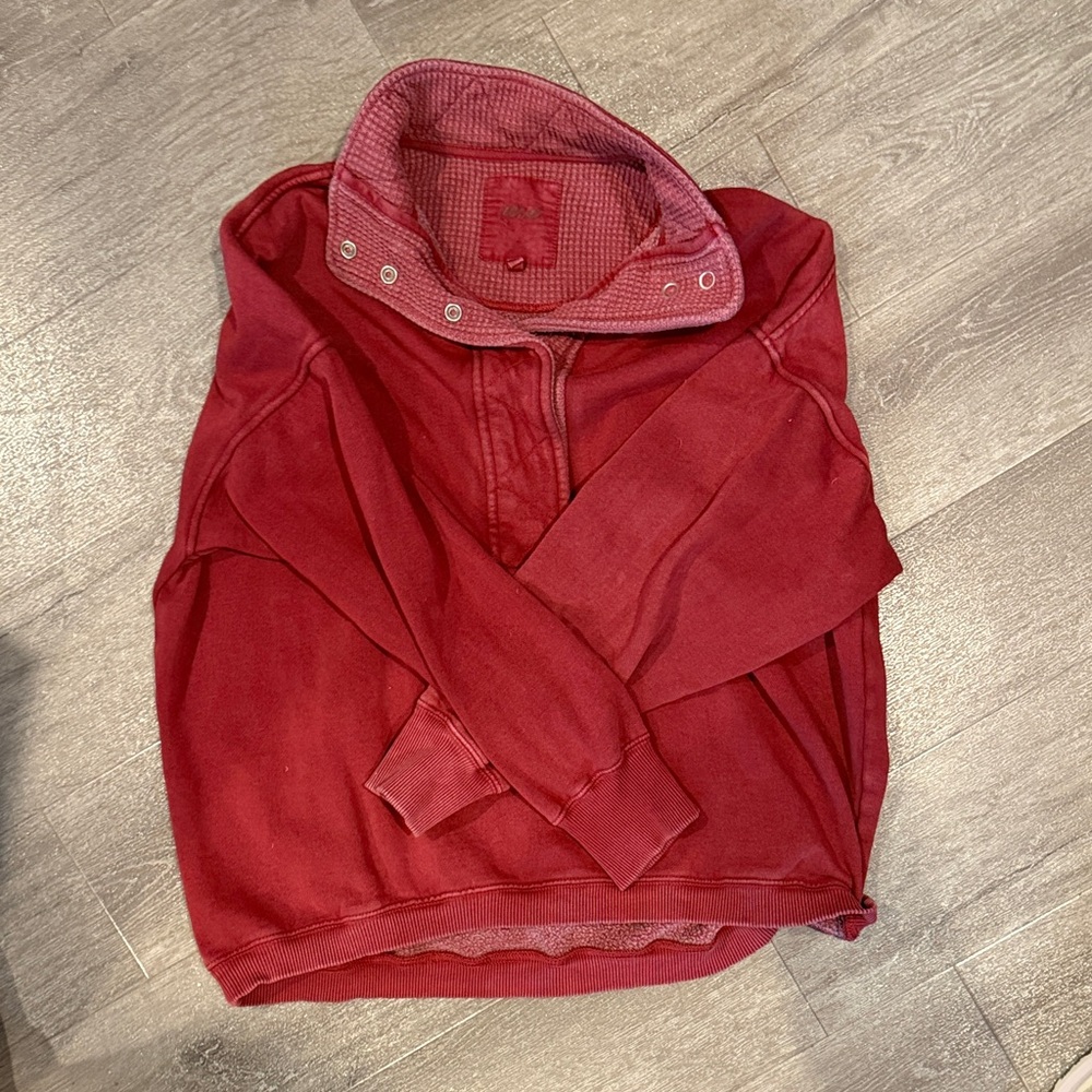 Aerie Red Pullover Top